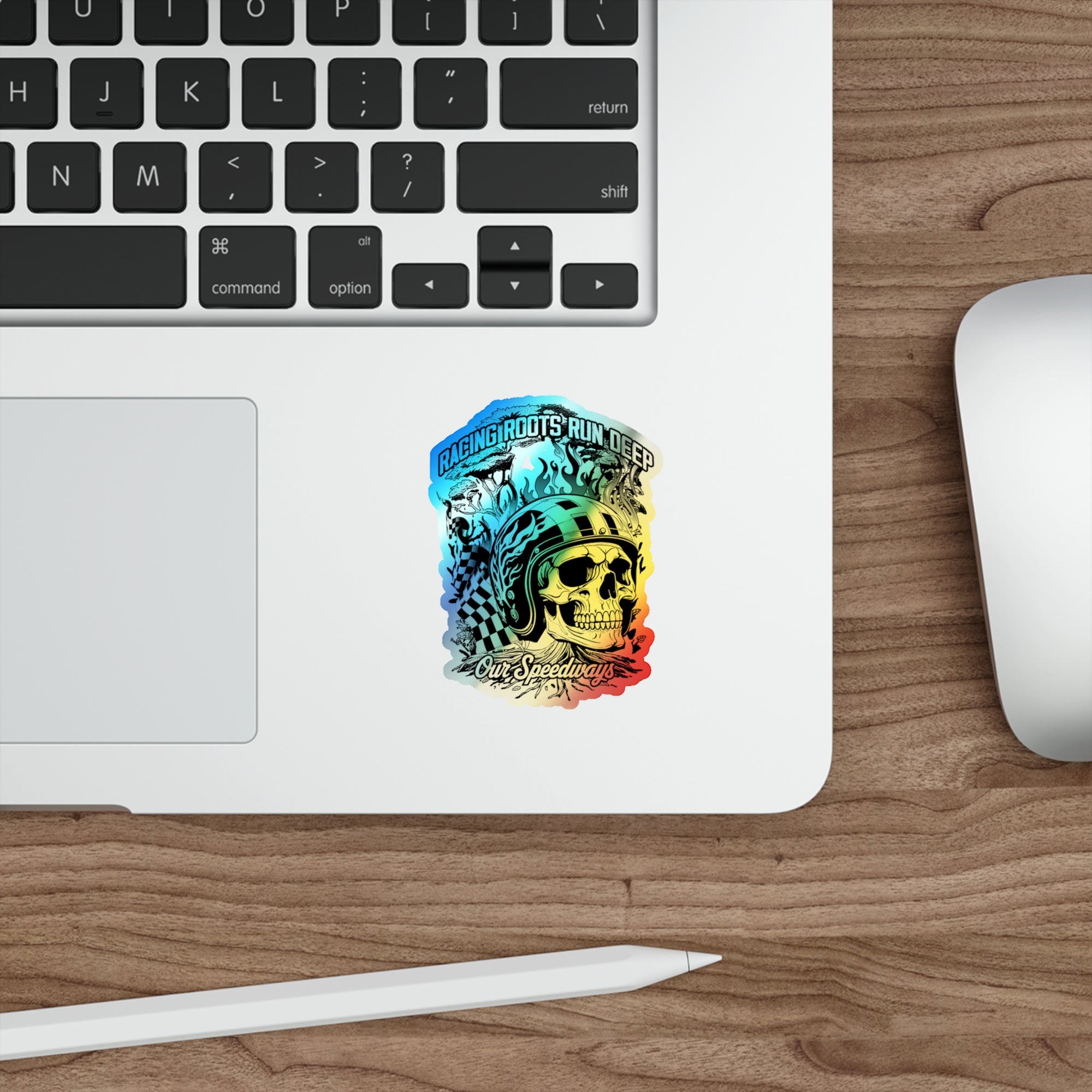 Racing Roots Holographic Sticker